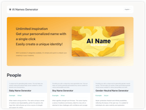 AI Names Generator gallery image