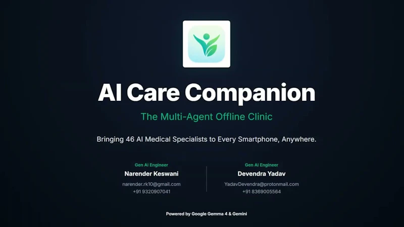 AI Care Companion screenshot 1 (video preview)