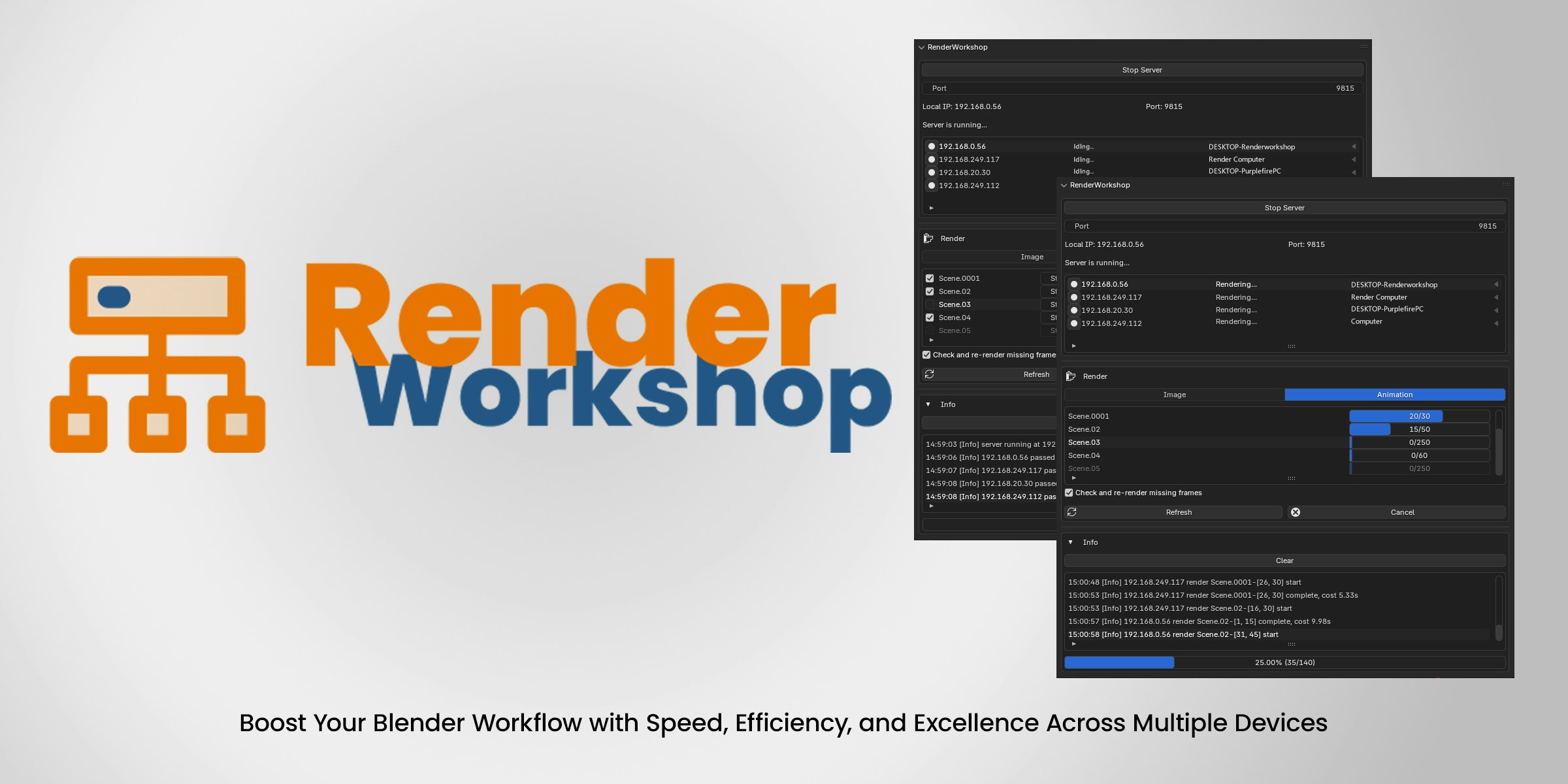 Renderworkshop - Çok cihazlı, dağıtılmış, parti oluşturma sistemi medya 2