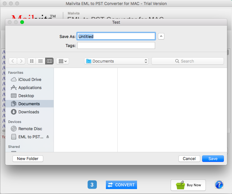 Media MailVita EML ke PST Converter untuk Mac 4