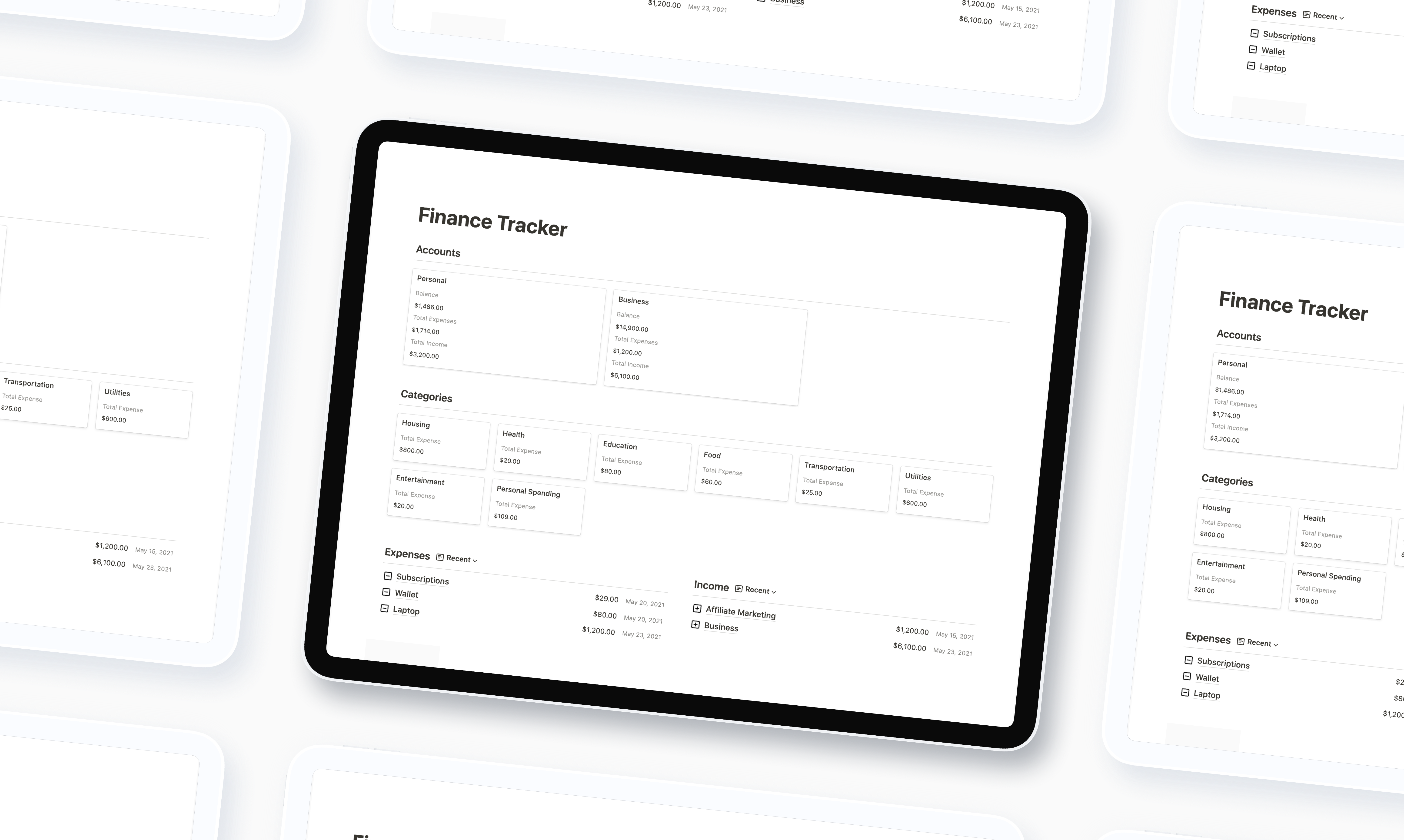 Notion Finance Tracker gallery image