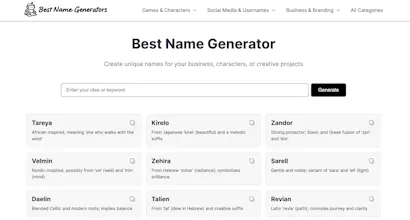 Best Name Generator gallery image