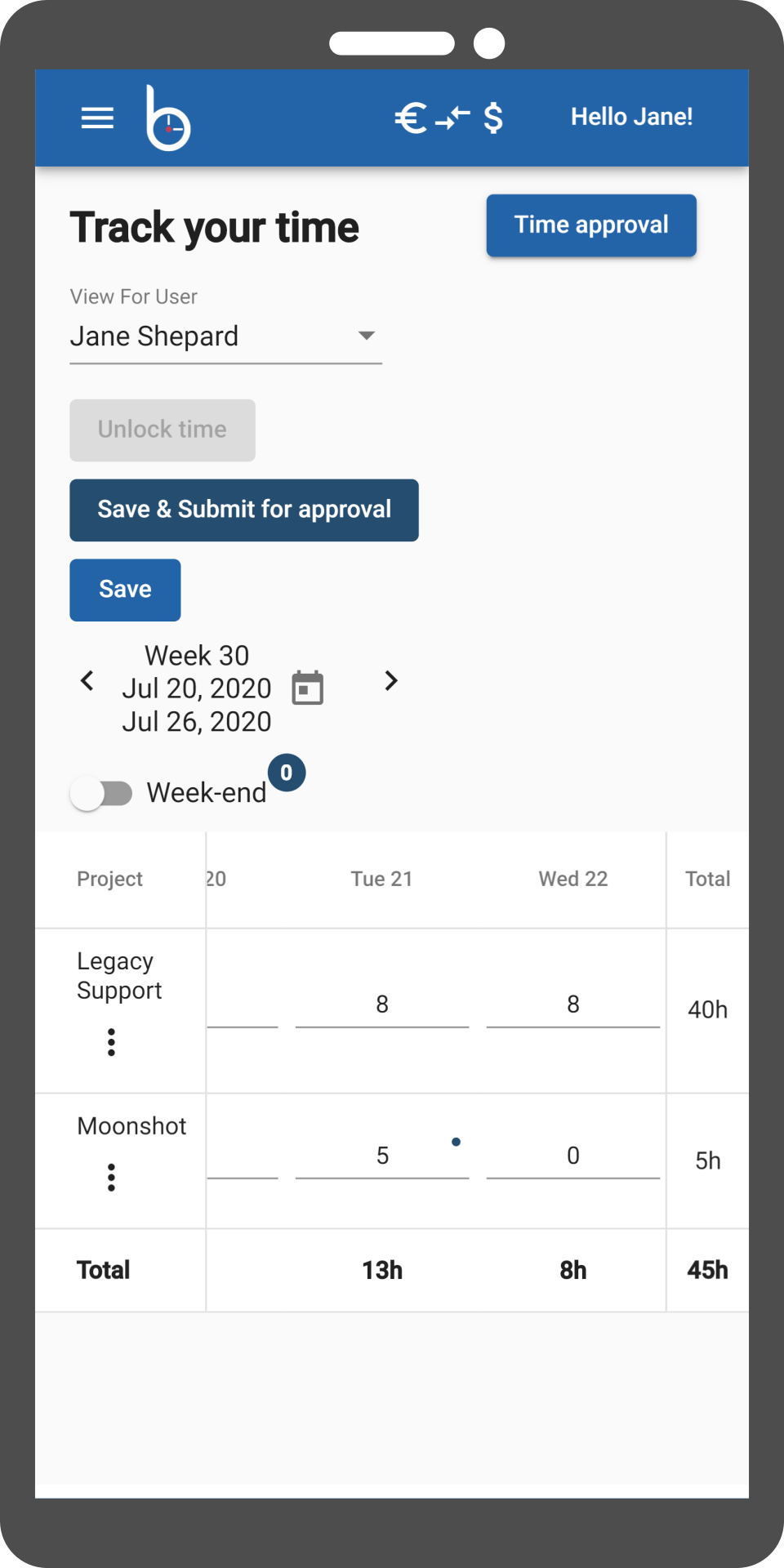 Time Track Bill gallery image