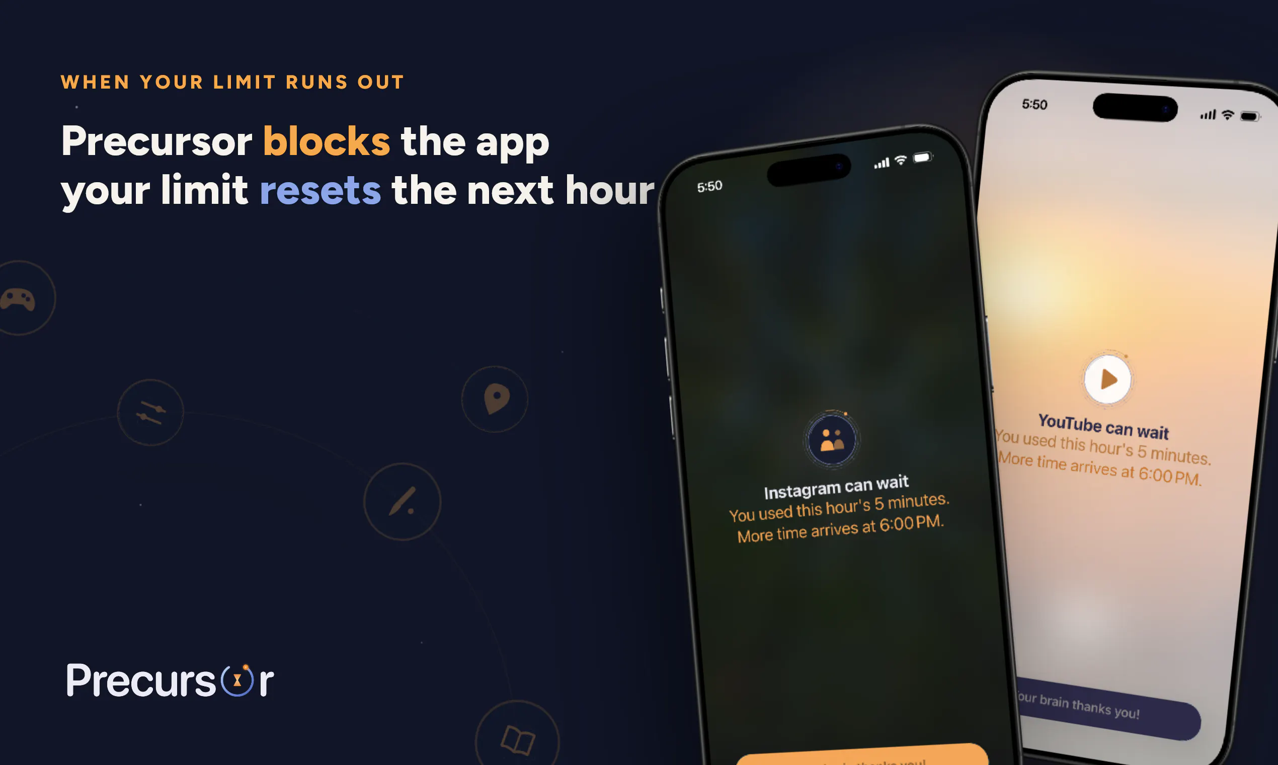 Precursor: Hourly Screen Time Control gallery image