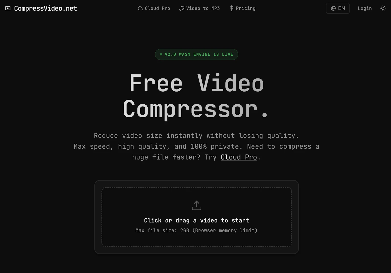 CompressVideo.net screenshot 2