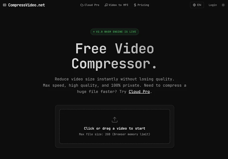 CompressVideo.net screenshot 2