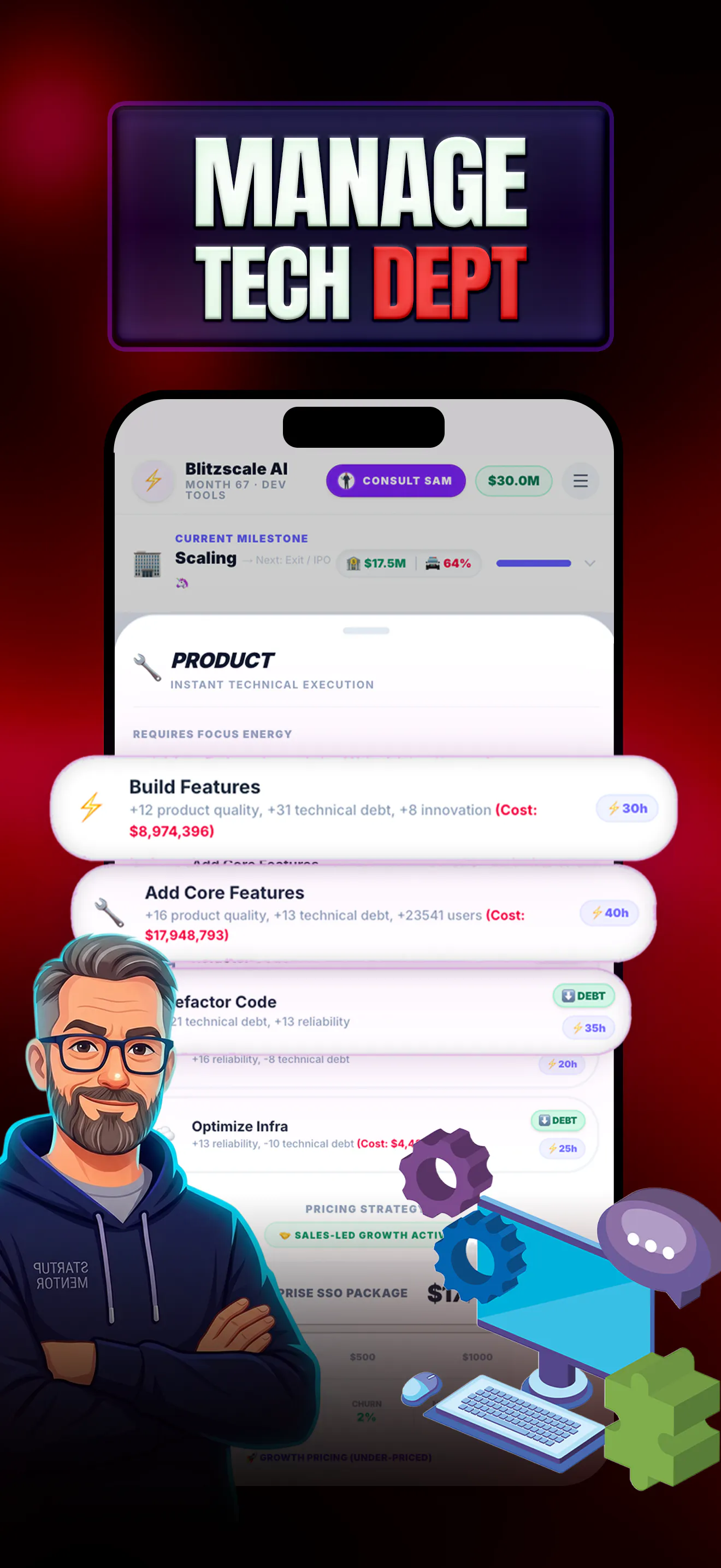 Founder Sim : Startup Game gallery image