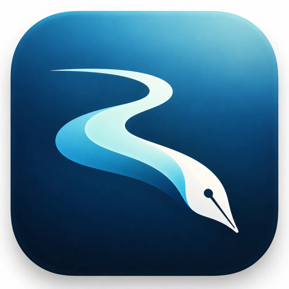 River Writer logo