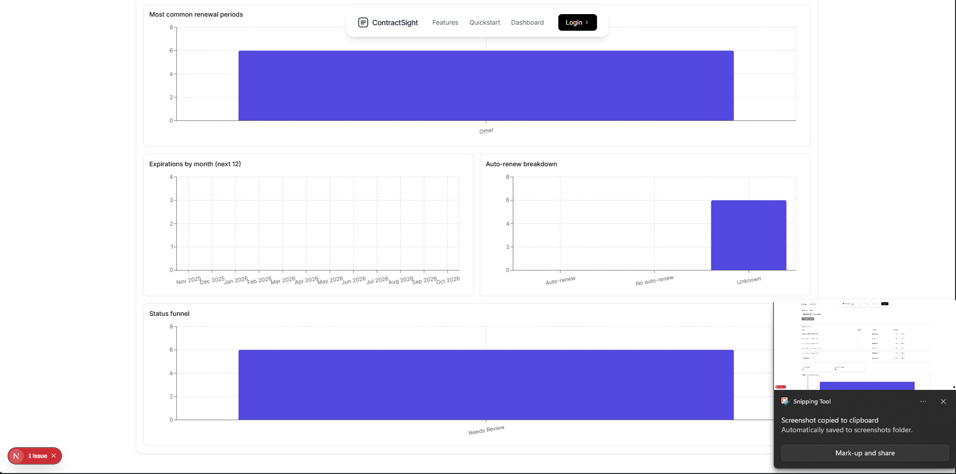 ContractSight - Screenshot 5 showing product features and functionality