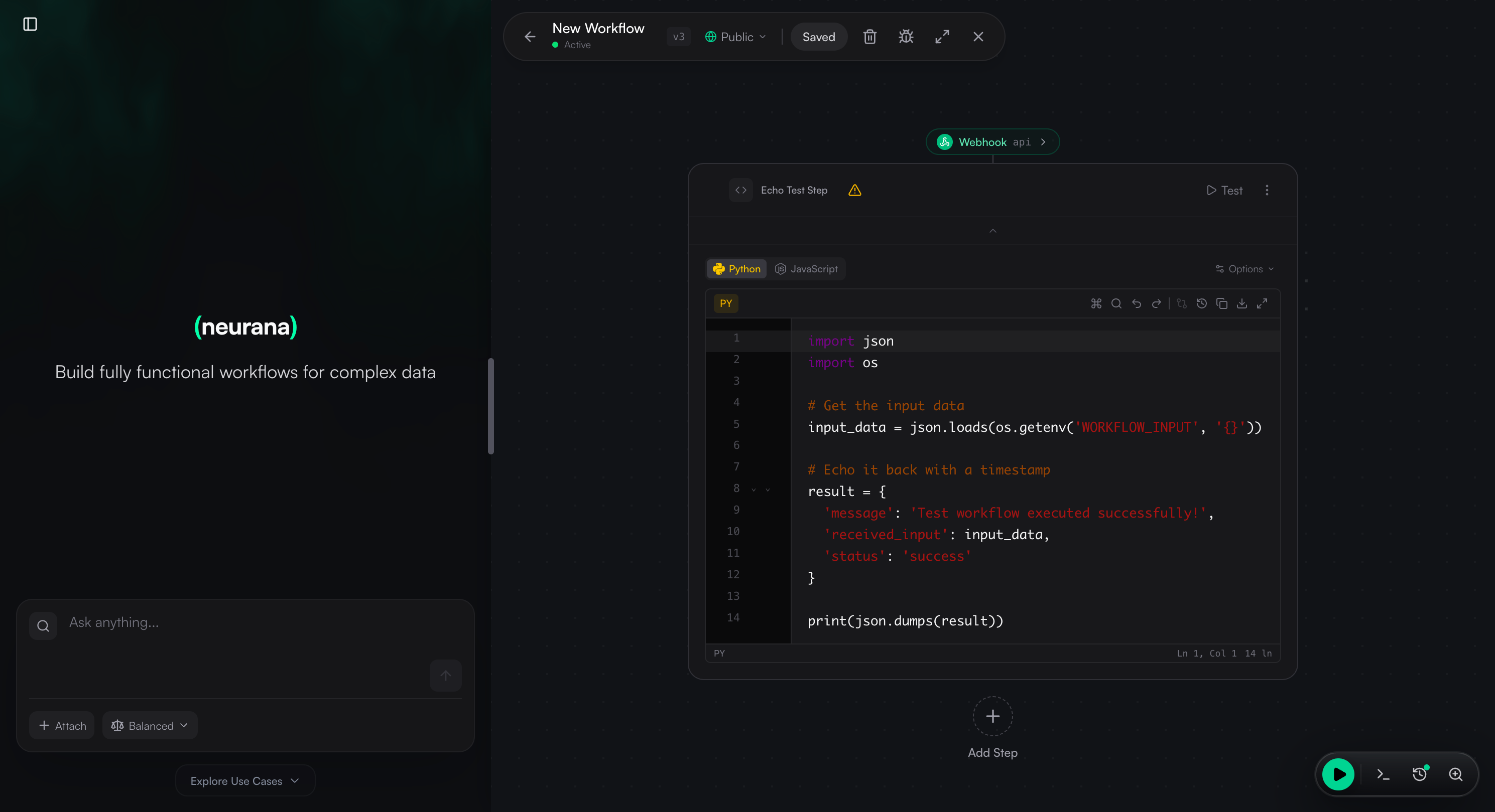 Neurana - Screenshot 3 showing product features and functionality