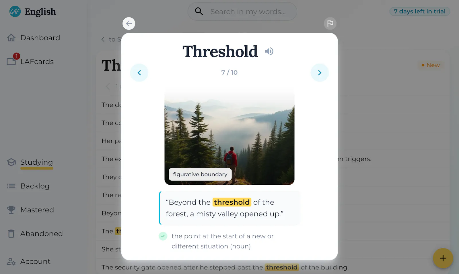 LAFwords screenshot 1