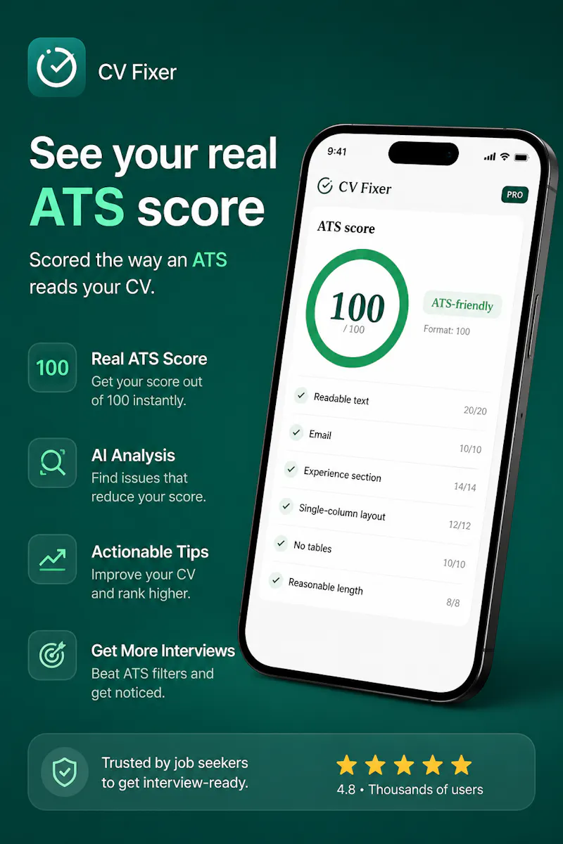 CV Fixer- ATS Checker screenshot 1