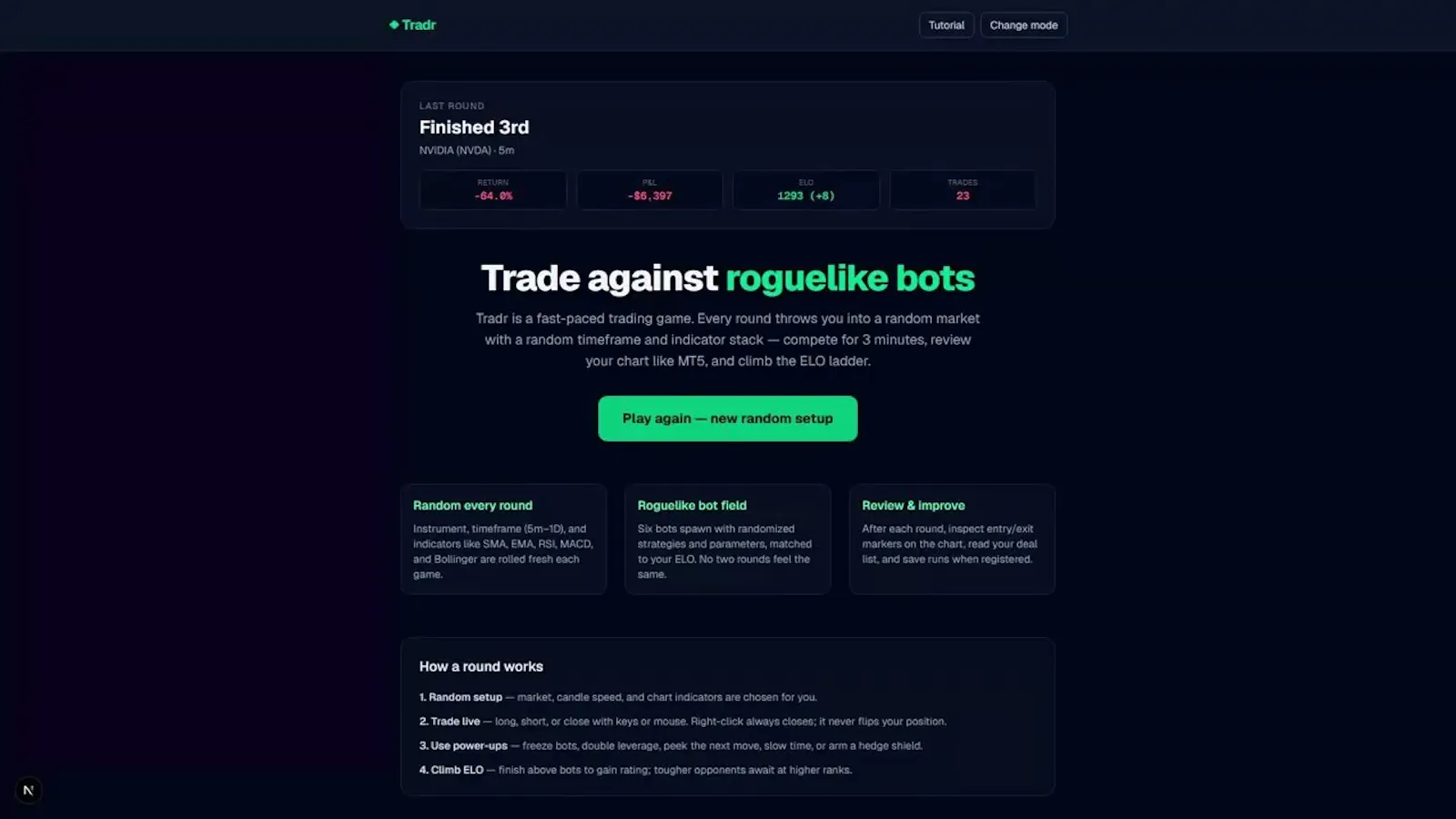 Tradr screenshot 1 (video preview)