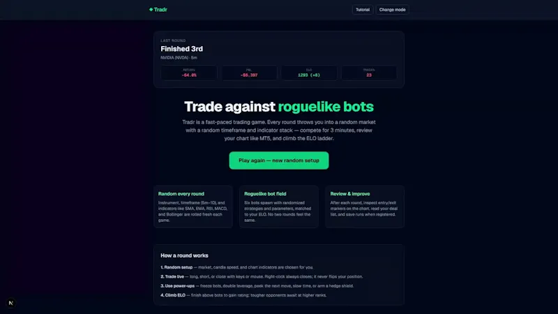 Tradr screenshot 1 (video preview)