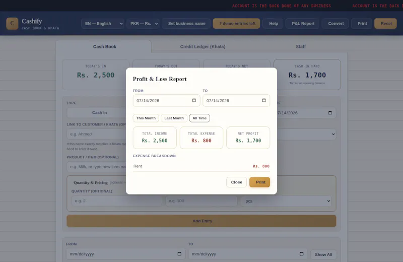 Cashify — Cash Book & Credit Ledger screenshot 4