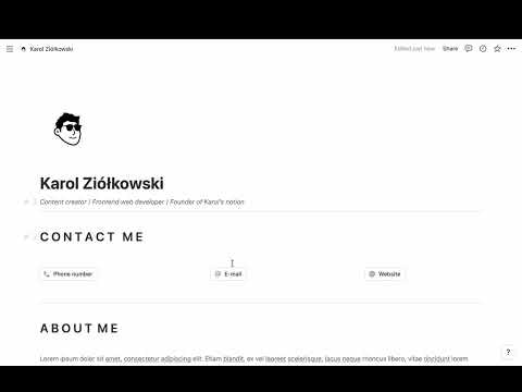 Notion Resume Template gallery image