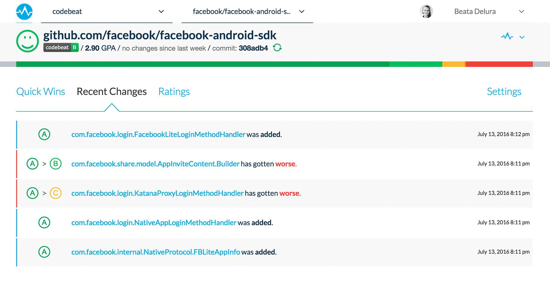 Codebeat gallery image