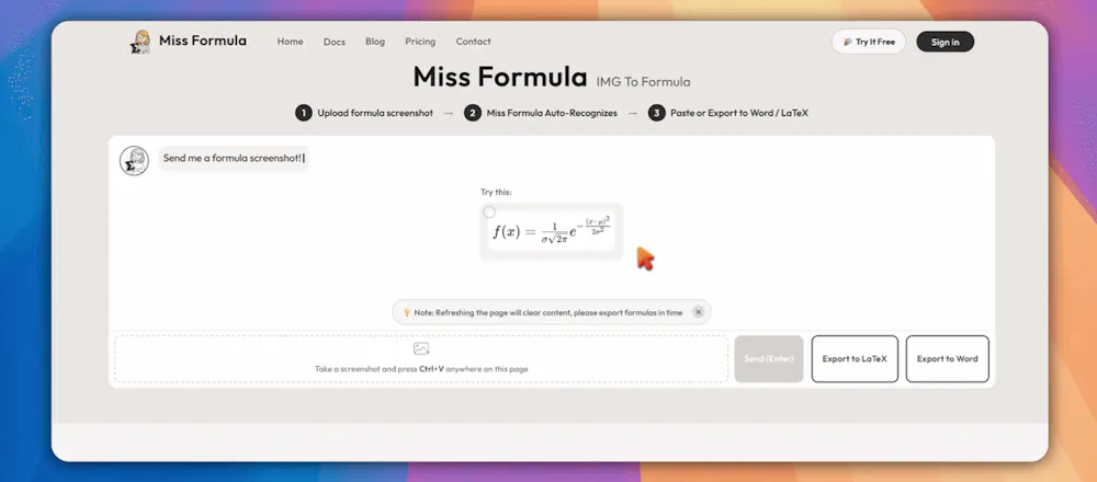Miss Formula gallery image