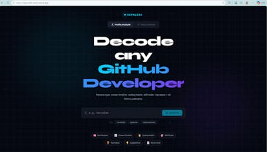 RepoLens — GitHub Intelligence gallery image