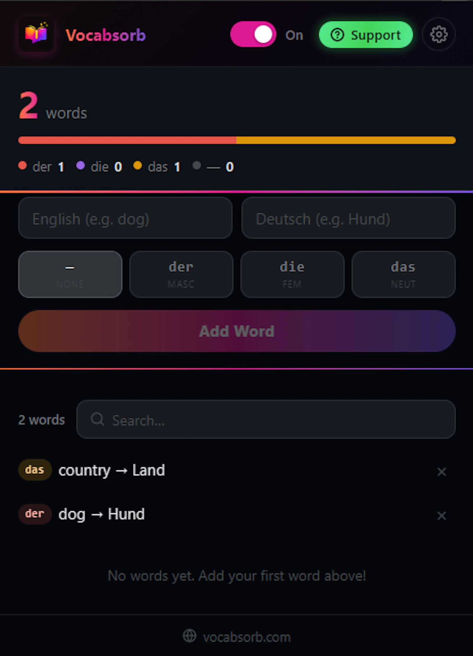 Vocabsorb screenshot 5