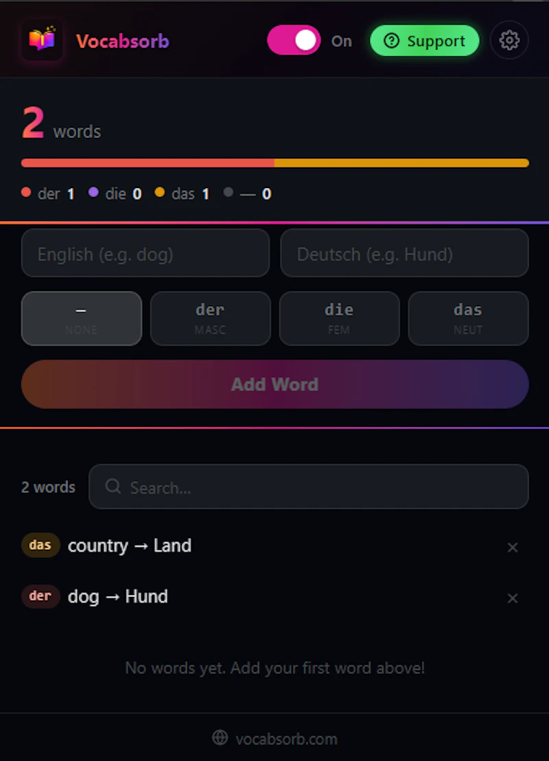 Vocabsorb screenshot 5