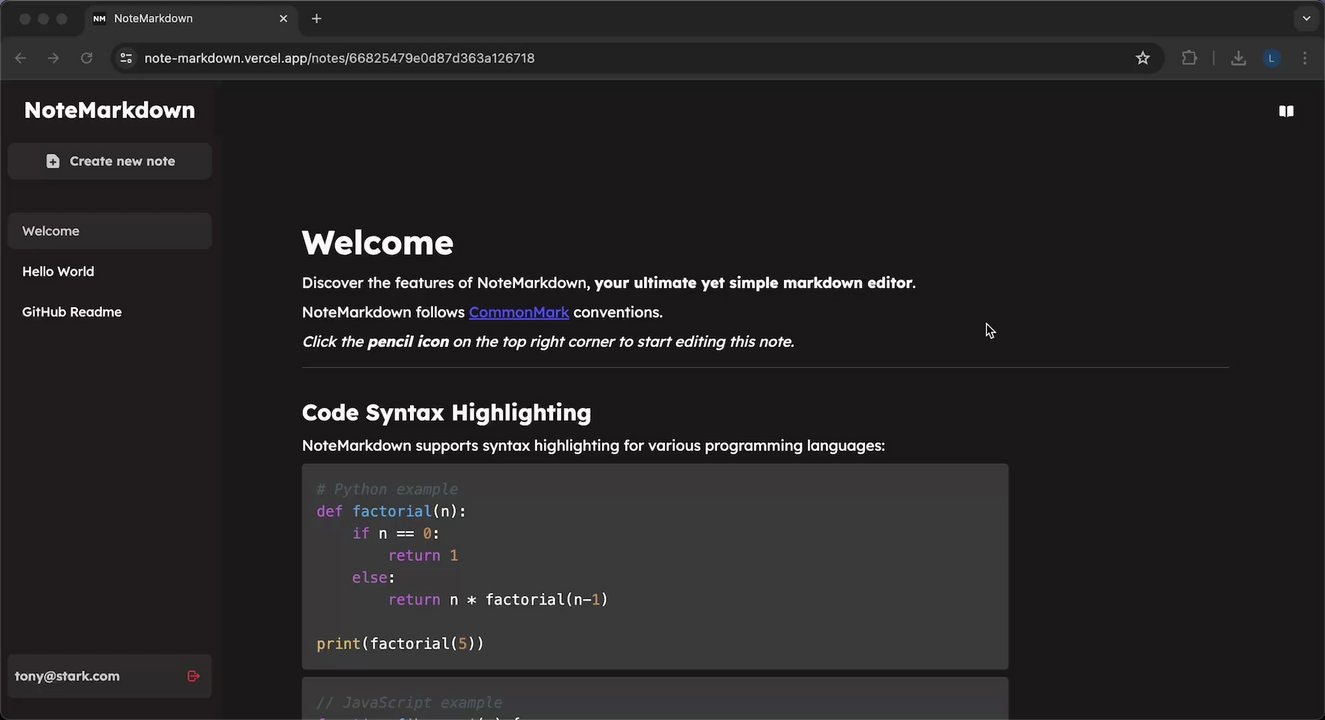NoteMarkdown gallery image