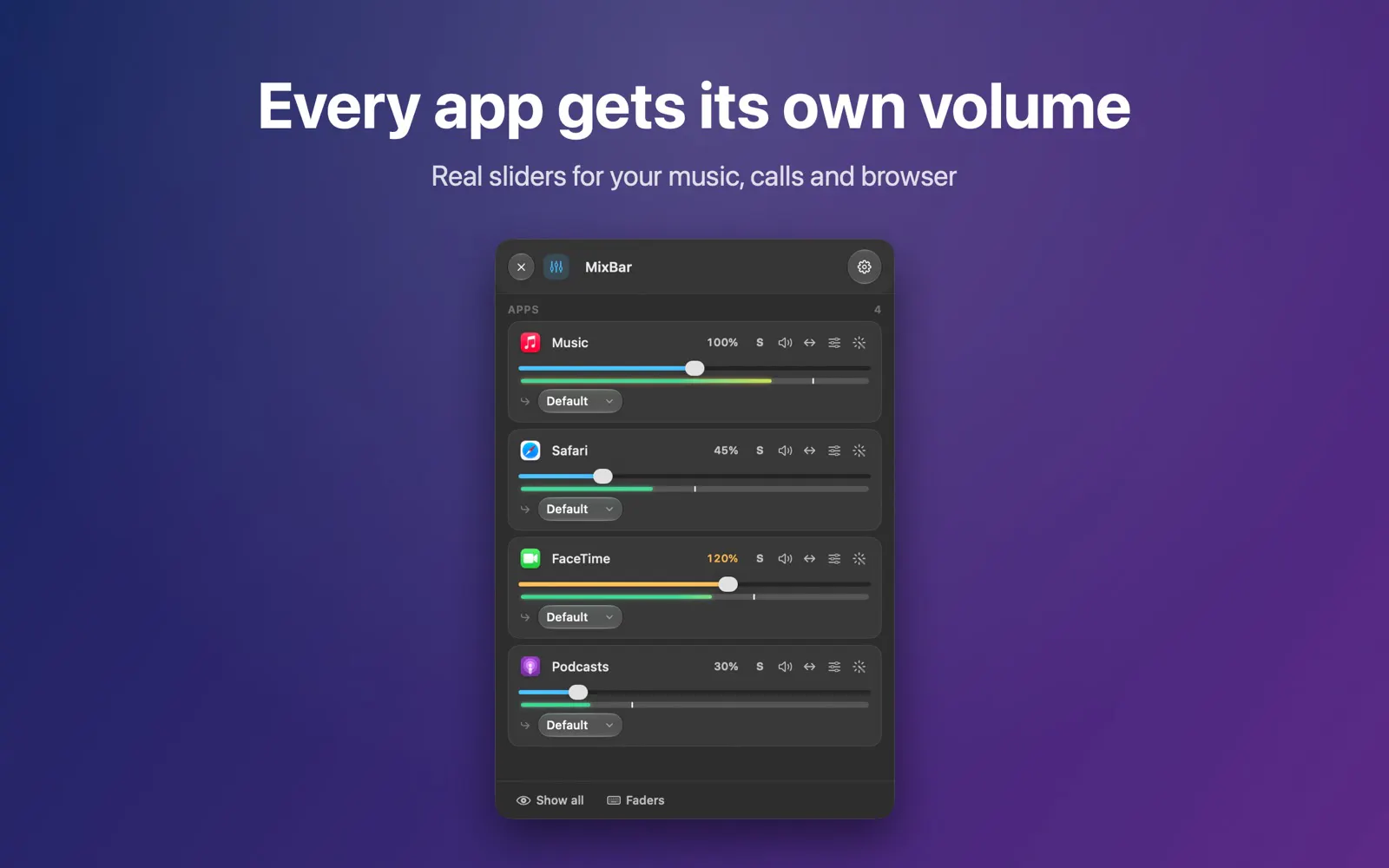 MixBar: Volume Mixer & EQ gallery image