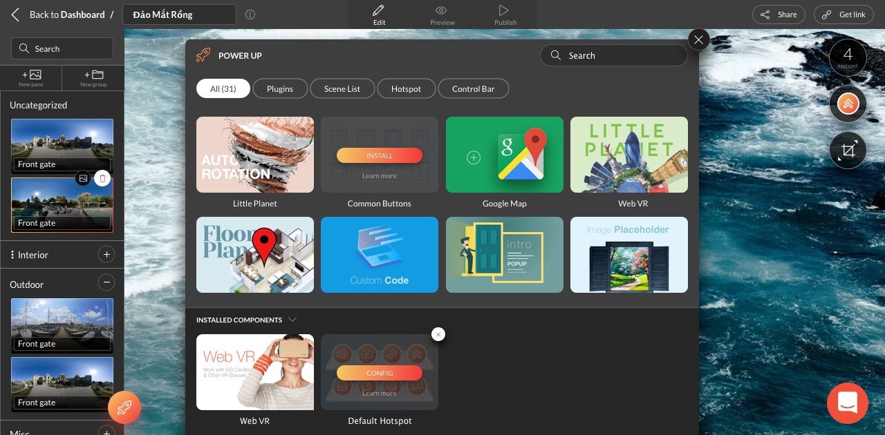 Lapentor - A cloud-based platform to create, customize & publish Virtual Tour gallery image