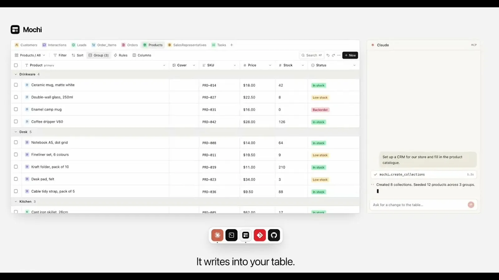 Mochi Table screenshot 1 (video preview)