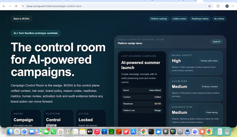 BOSAI Control Plane screenshot 6