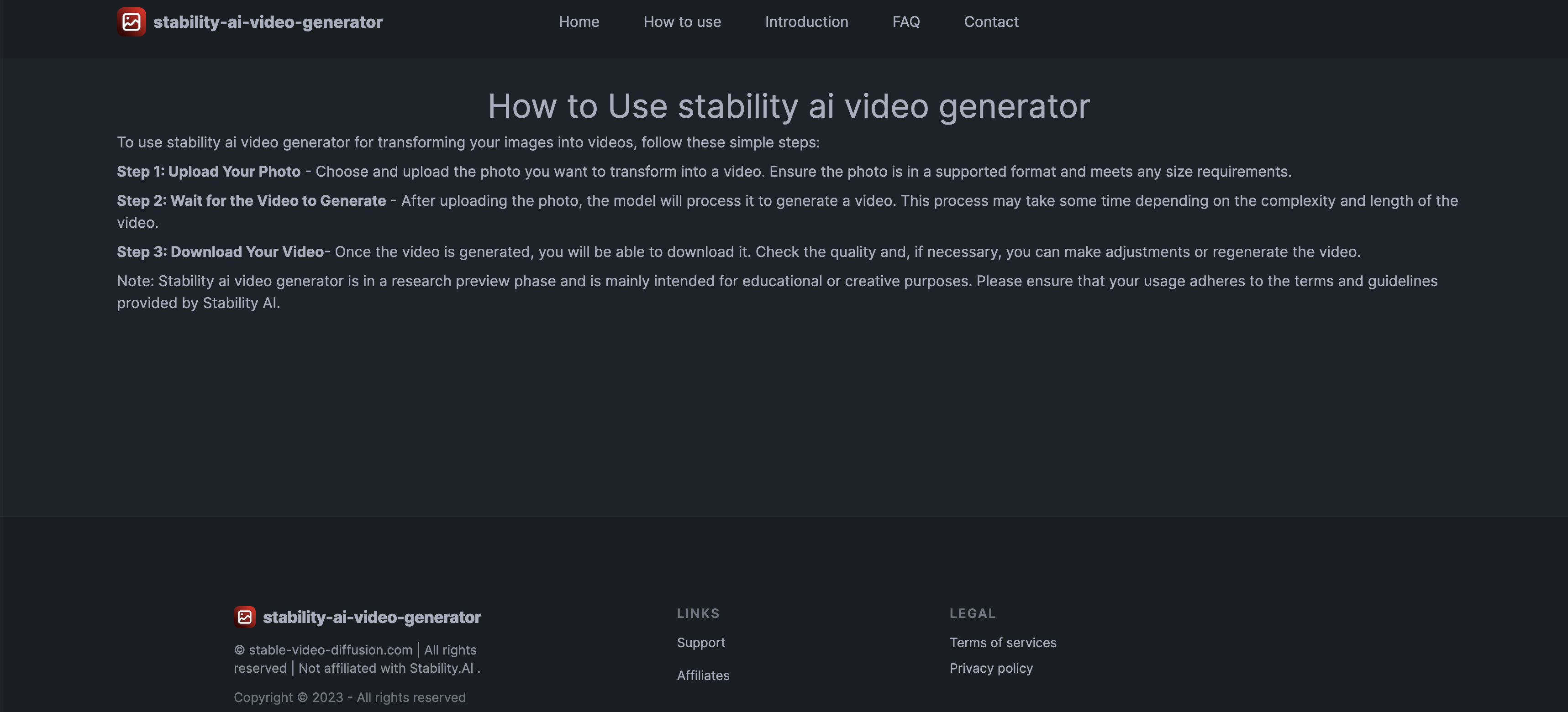 Stability ai video generater gallery image