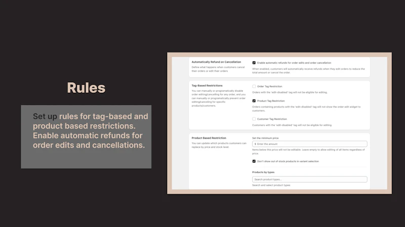 Fundamental Order Editing Shopify App screenshot 5