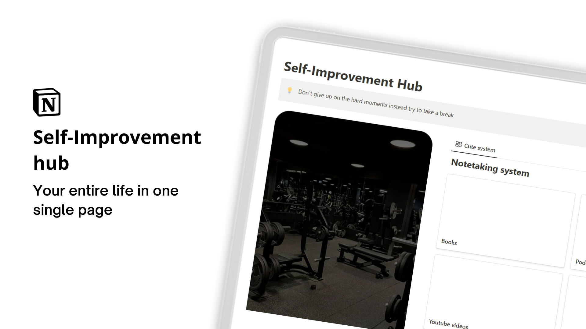 Notion Self-Improvement Template