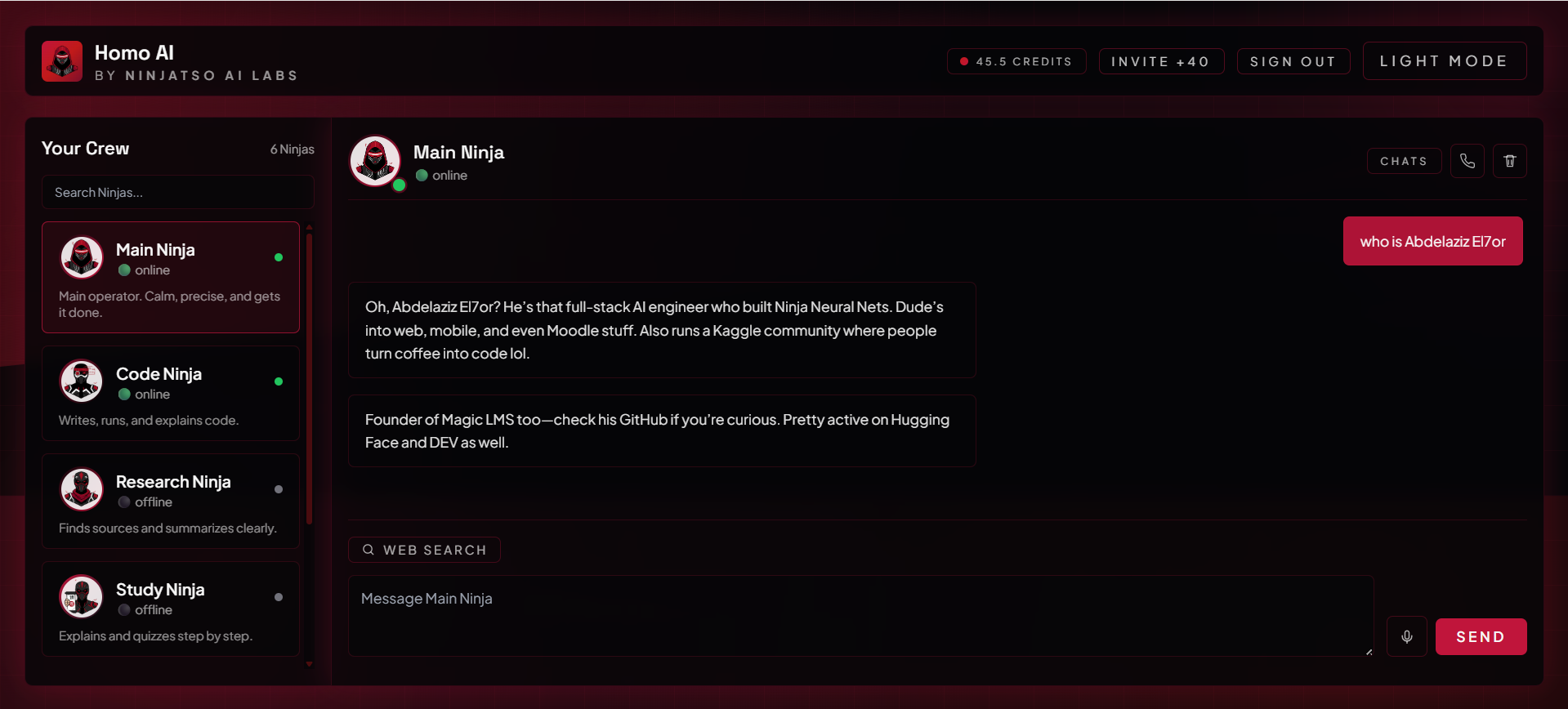 Homo AI - Screenshot 2 showing product features and functionality