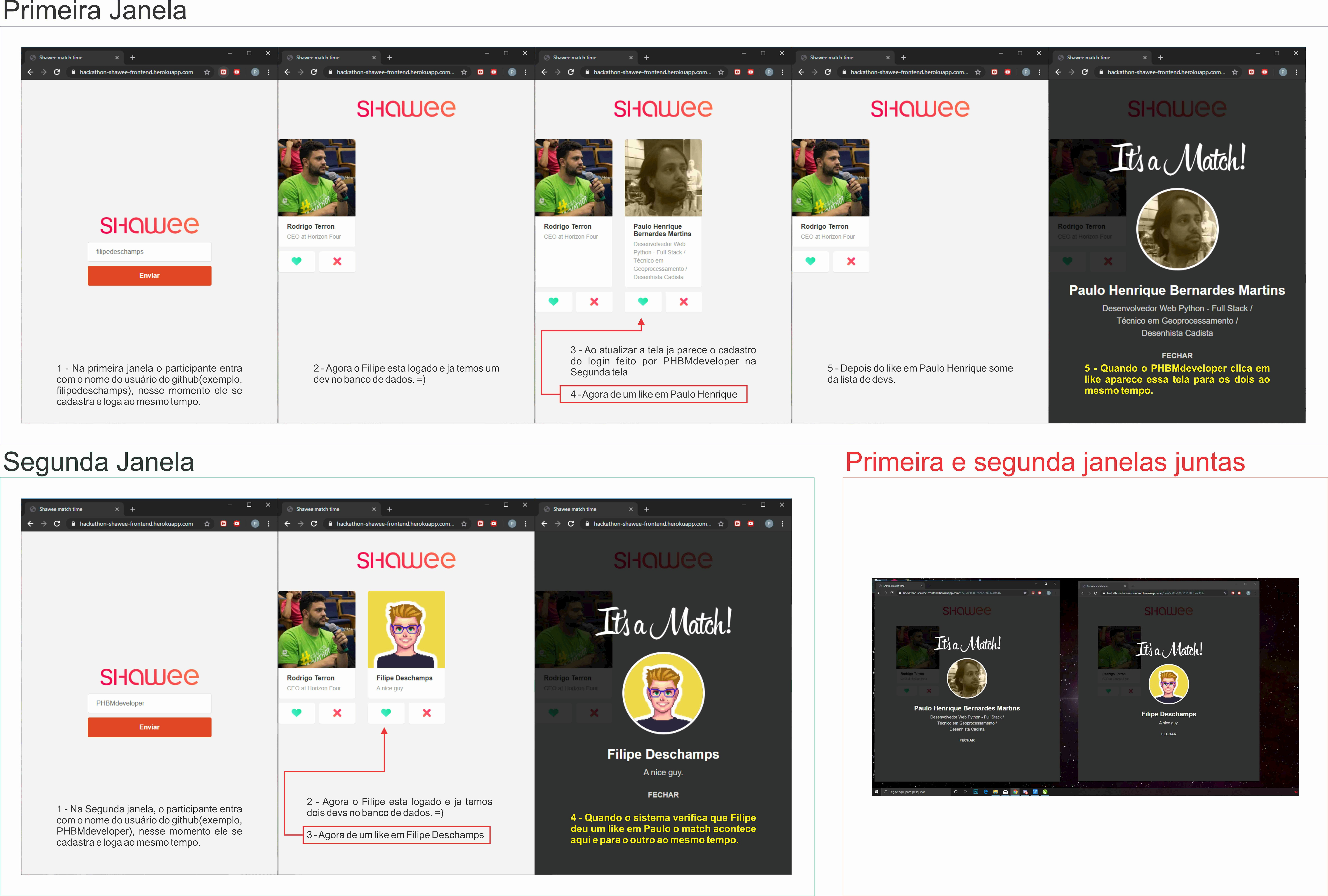 Match entre participantes Hackathon
