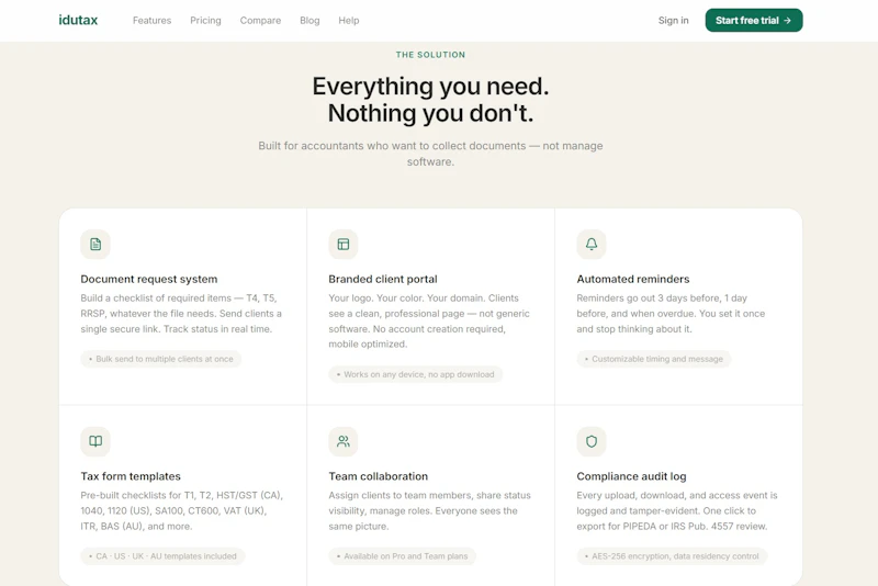 idutax screenshot 2
