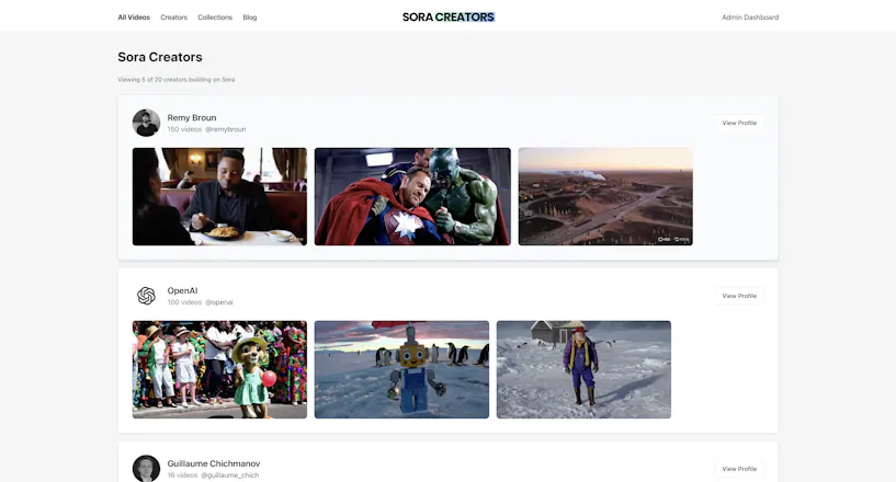 Sora Creators gallery image