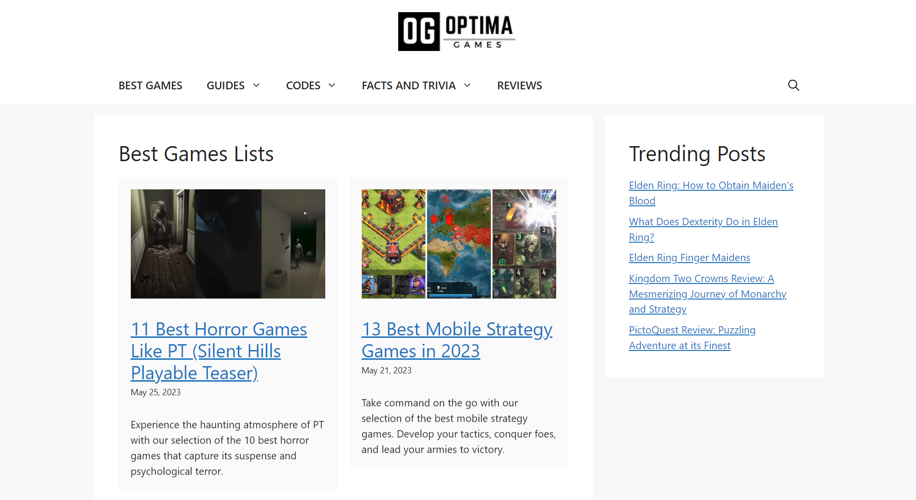 Giochi di Optima media 1