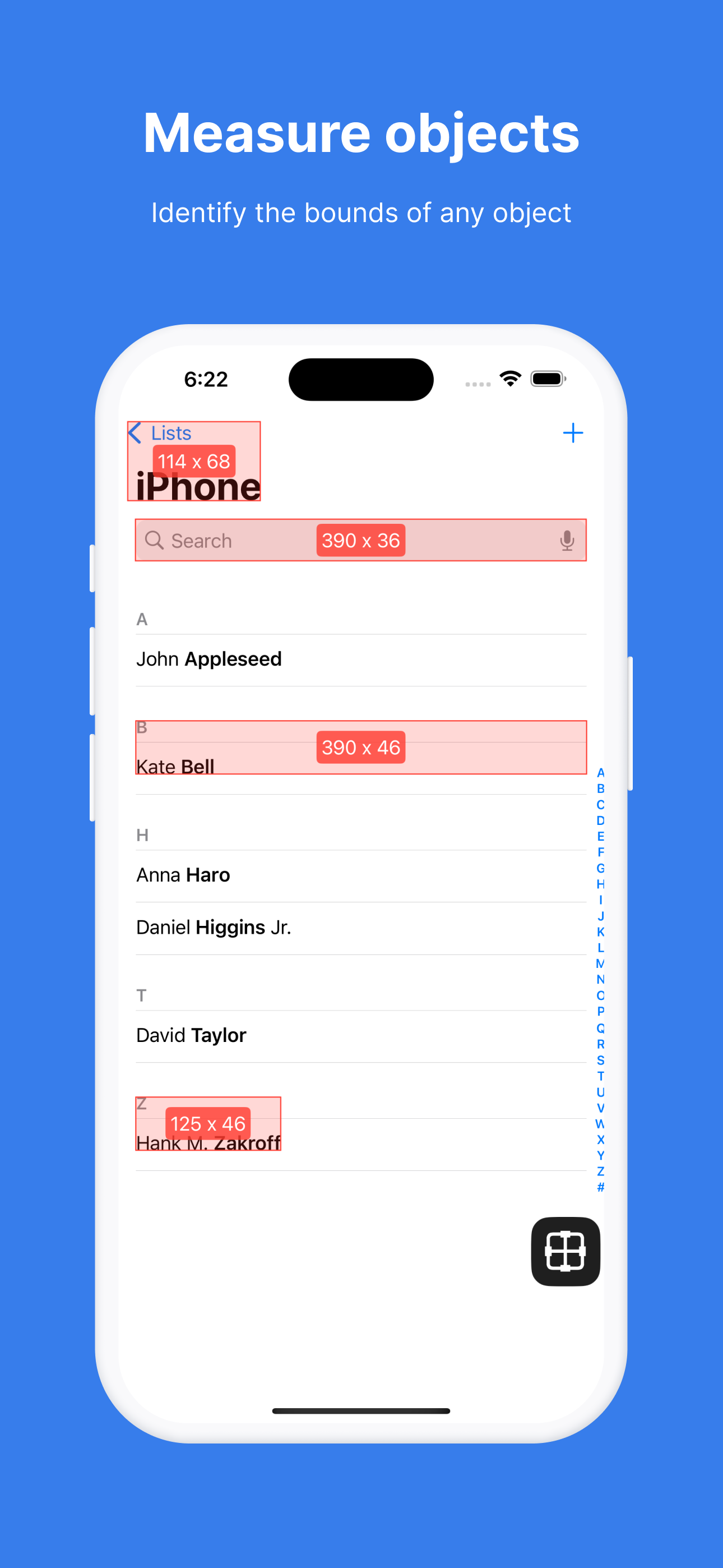 Mídia 5 de Pixelsmeasure 3.0 - Meça qualquer coisa em seu macOS, iOS e iPados