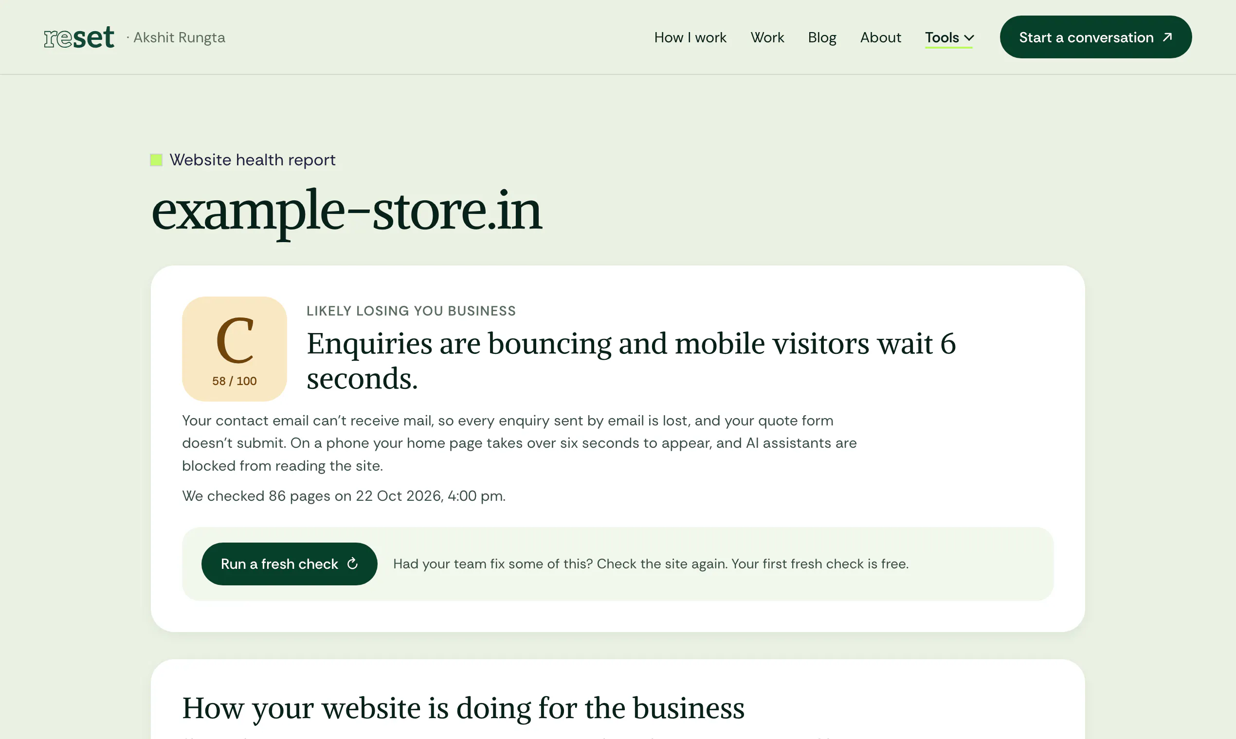 Website Health Check 截图 3