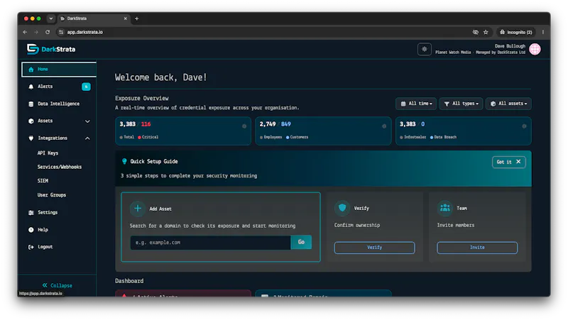 DarkStrata.io screenshot 2