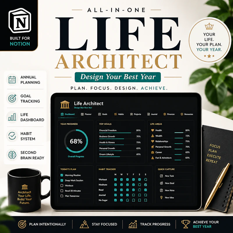 Life Architect Notion Planner  screenshot 2
