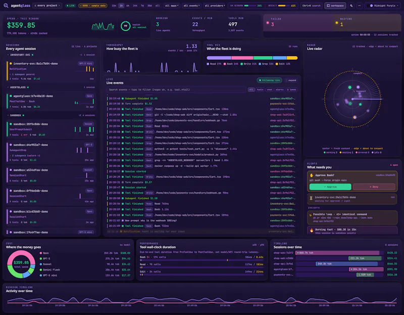 agentglass screenshot 1