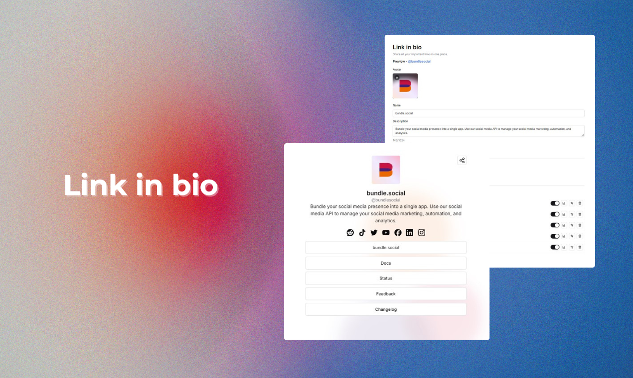 bundle.social - Sosyal Medya API'sı, Zamanlama ve Analytics medya 9