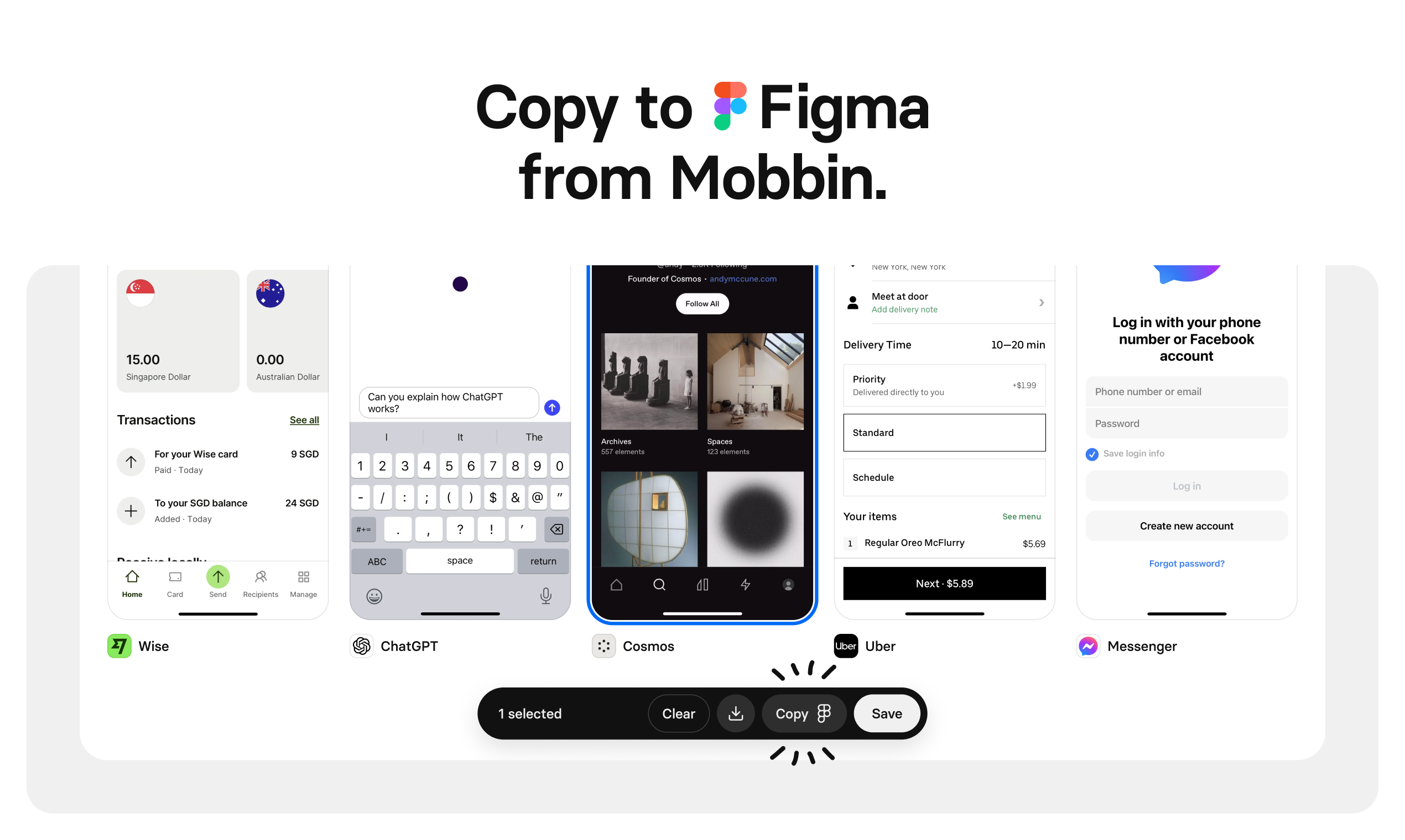 Mídia 7 de Mobbin 2.0 - Descubra inspiração de design do mundo real