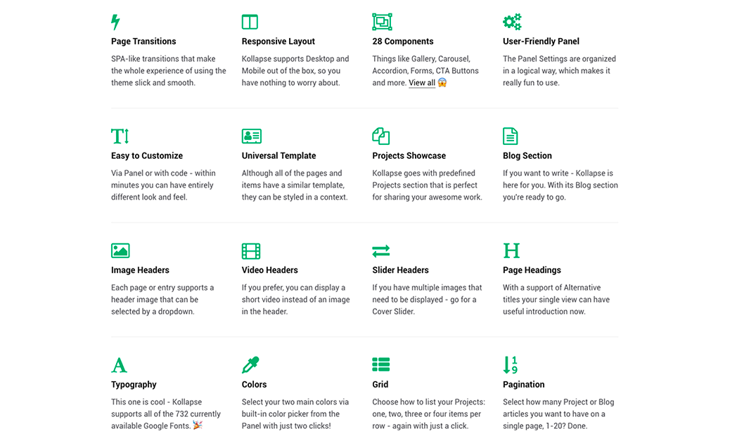 Kollapse Theme gallery image