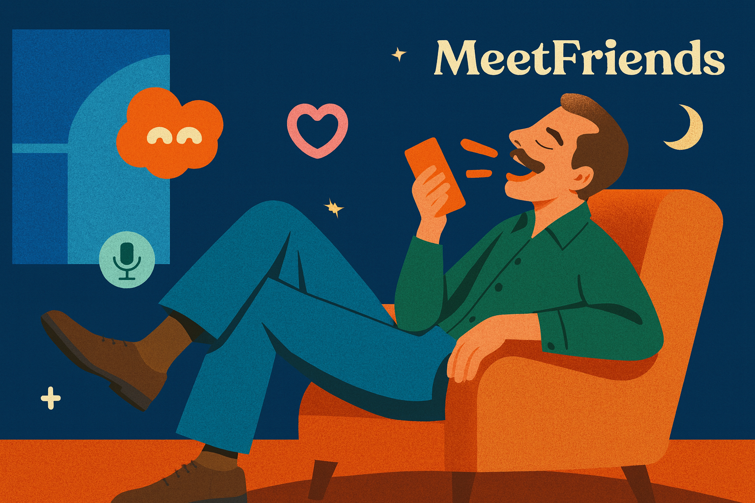 Mídia 3 de Meetfriends - Companheiros da AI e amigos virtuais |Converse com a IA que se importa