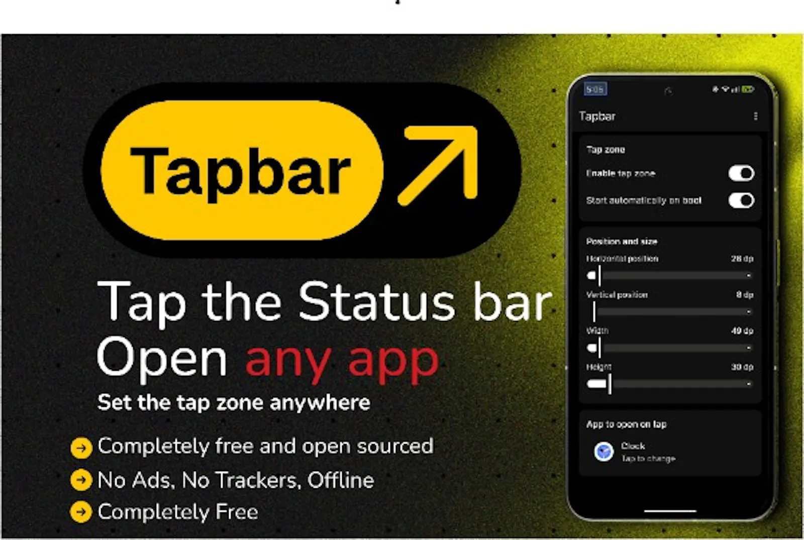 Tapbar screenshot 1