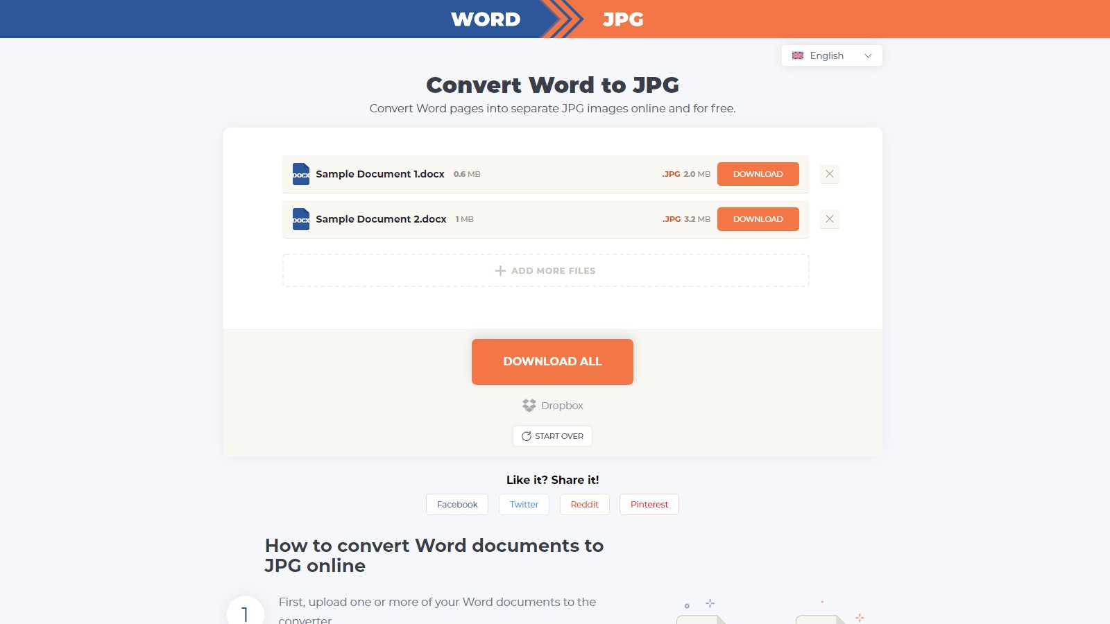 Word to JPG Converter gallery image