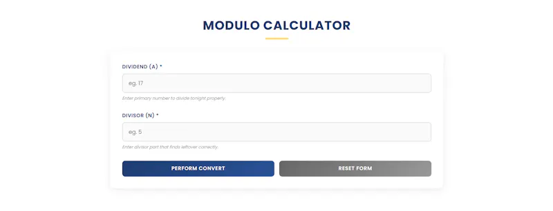 Modulo Calculator screenshot 1